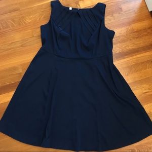 Dress Barn dark blue fit and flare dress